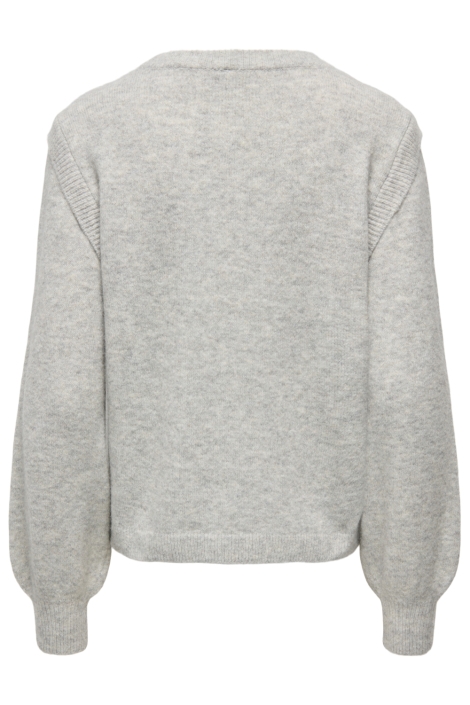 Only grijze dames trui | Achteraanzicht