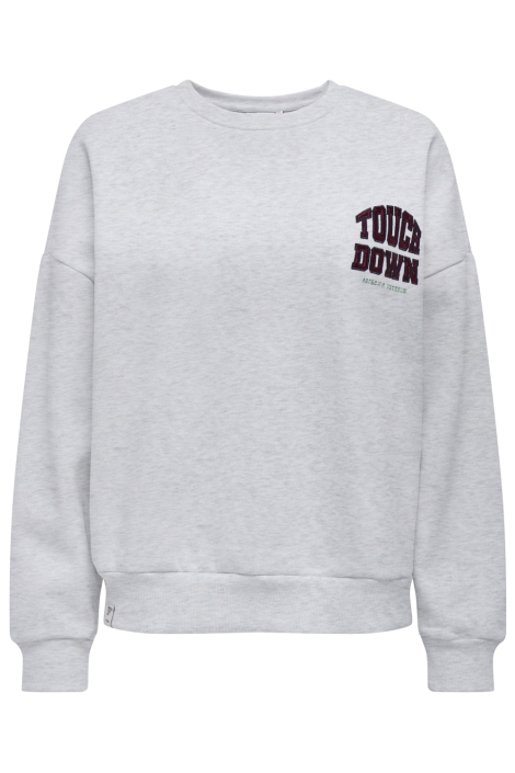 Only grijze dames sweater | Vooraanzicht