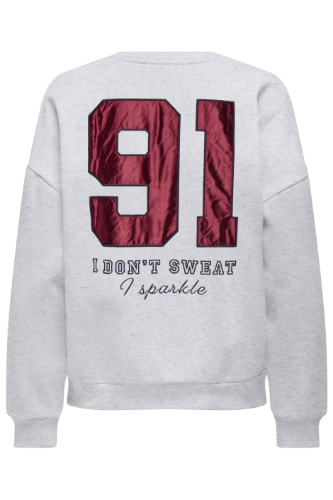 Only grijze dames sweater | Achteraanzicht