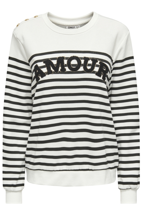 Only witte dames sweater | Vooraanzicht