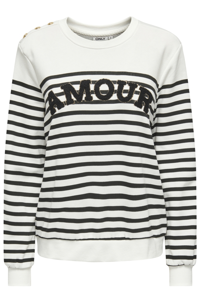 Only witte dames sweater | Vooraanzicht