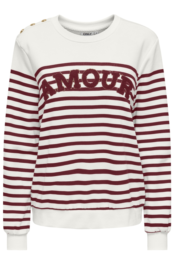 Only witte dames sweater | Vooraanzicht