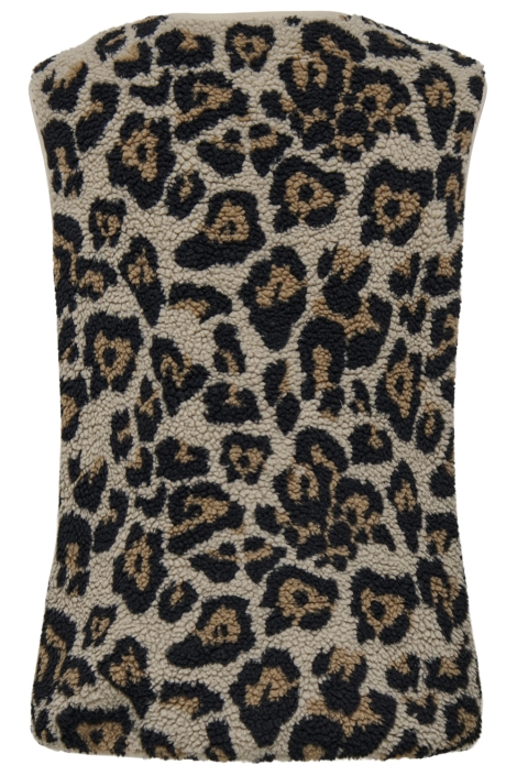 Only bruine dames gilet | Achteraanzicht