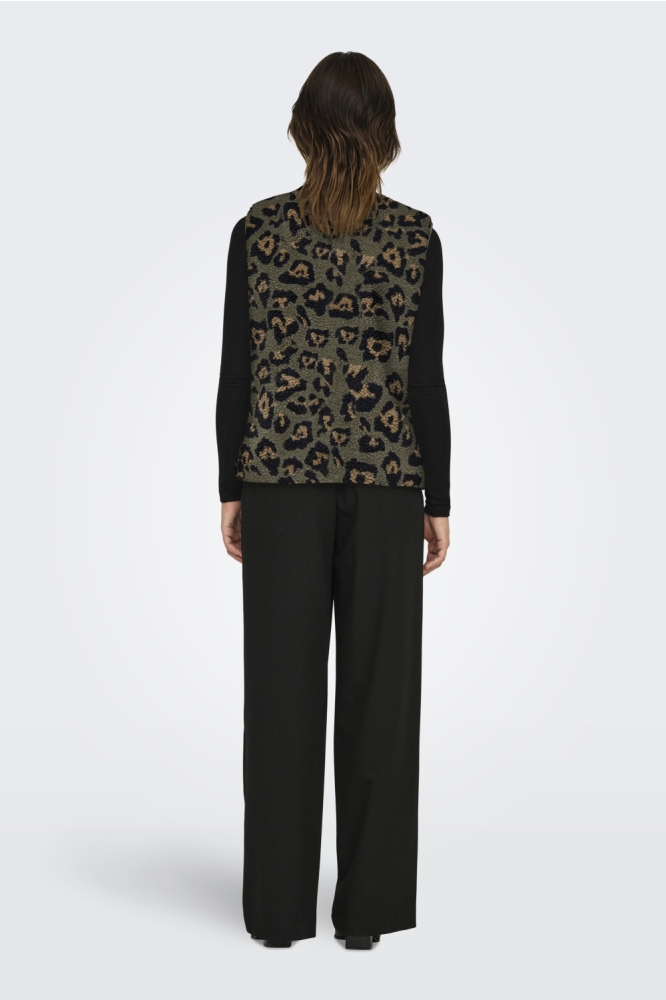 Only groene dames gilet | Model