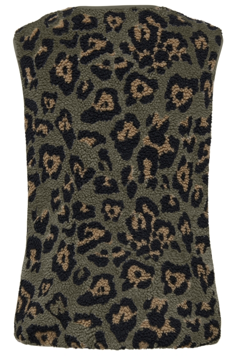 Only groene dames gilet | Achteraanzicht