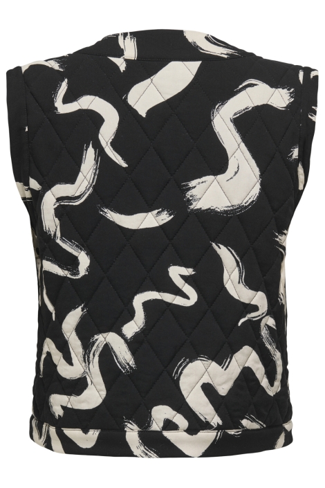 Only zwarte dames gilet | Achteraanzicht