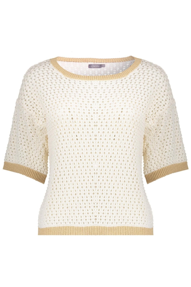 Geisha beige dames trui | Vooraanzicht