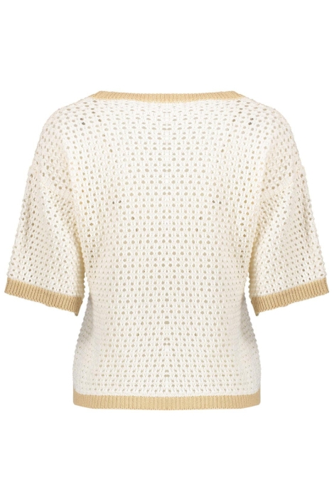 Geisha beige dames trui | Achteraanzicht