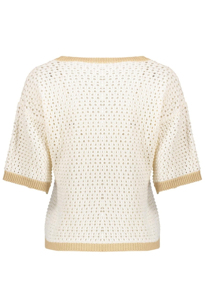 Geisha beige dames trui | Achteraanzicht