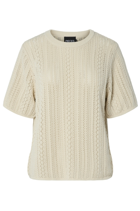 Pieces beige dames trui | Vooraanzicht