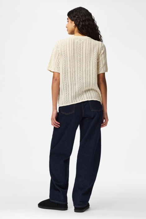 Pieces beige dames trui | Model