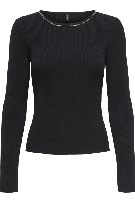 Only zwarte dames trui | Vooraanzicht