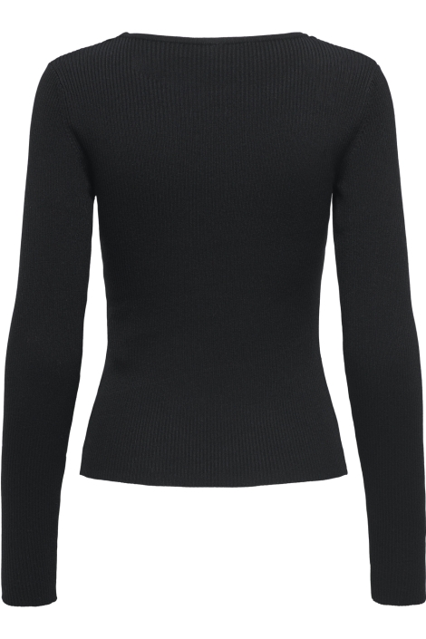 Only zwarte dames trui | Achteraanzicht