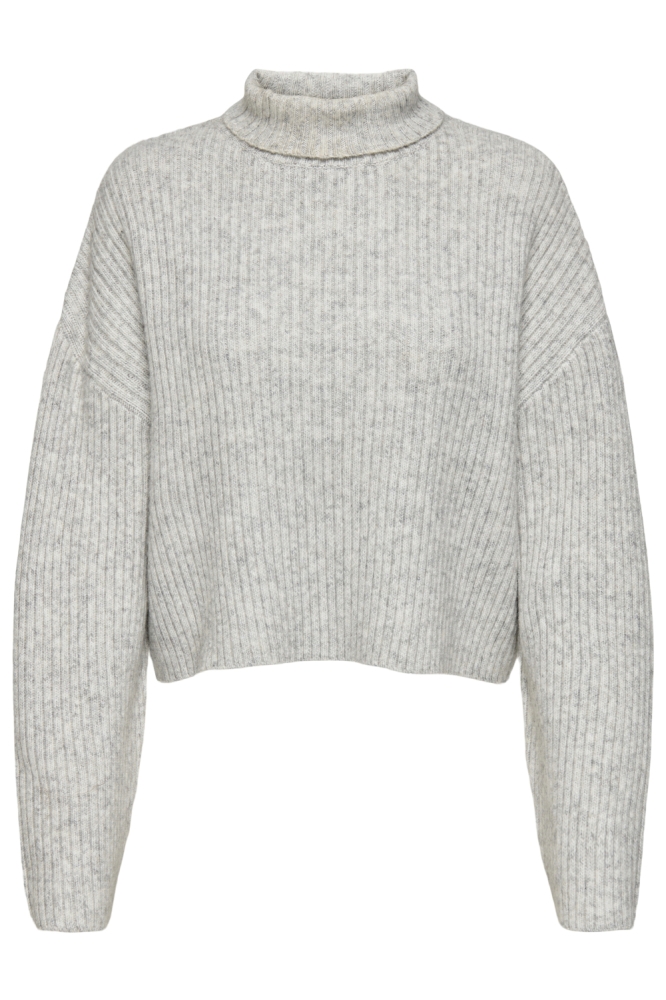 Only grijze dames trui | Vooraanzicht