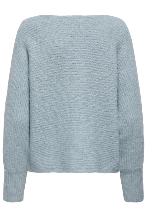 Only blauwe dames trui | Achteraanzicht