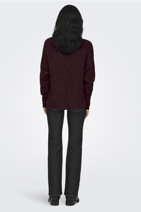 Only bordeaux dames trui | Model