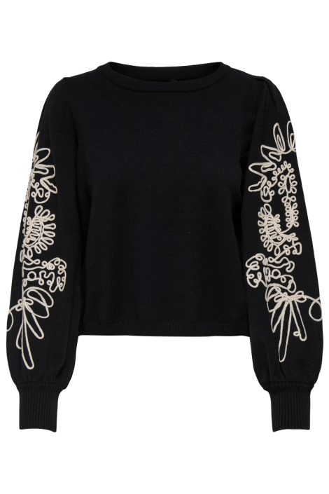 Only zwarte dames trui | Vooraanzicht