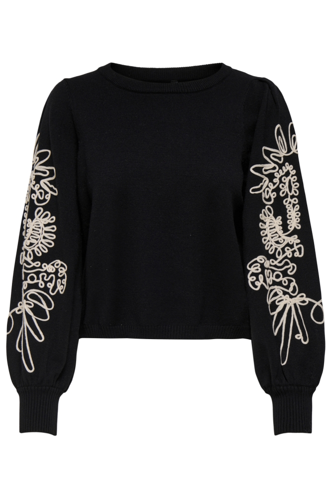 Only zwarte dames trui | Vooraanzicht