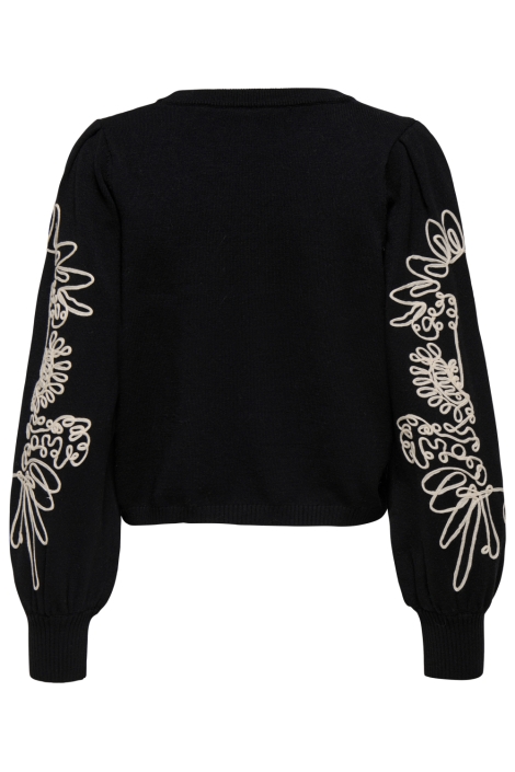 Only zwarte dames trui | Achteraanzicht