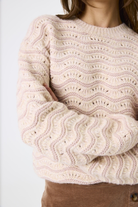 Garcia roze dames trui | Close up