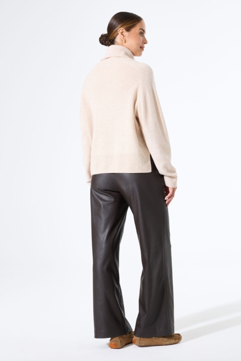 Garcia beige dames trui | Model achteraanzicht