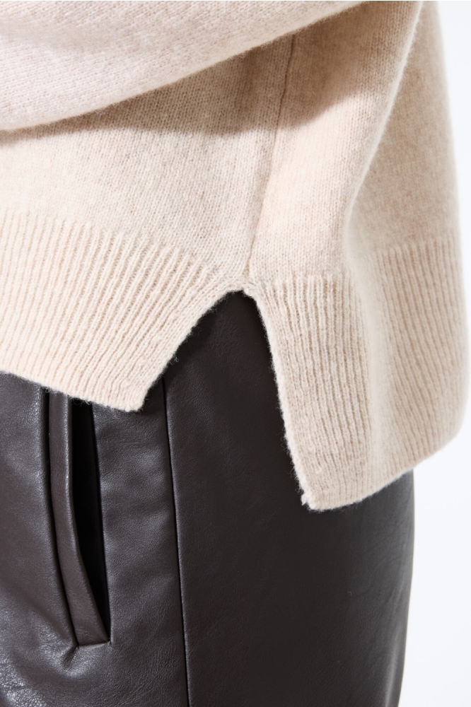 Garcia beige dames trui | Close up