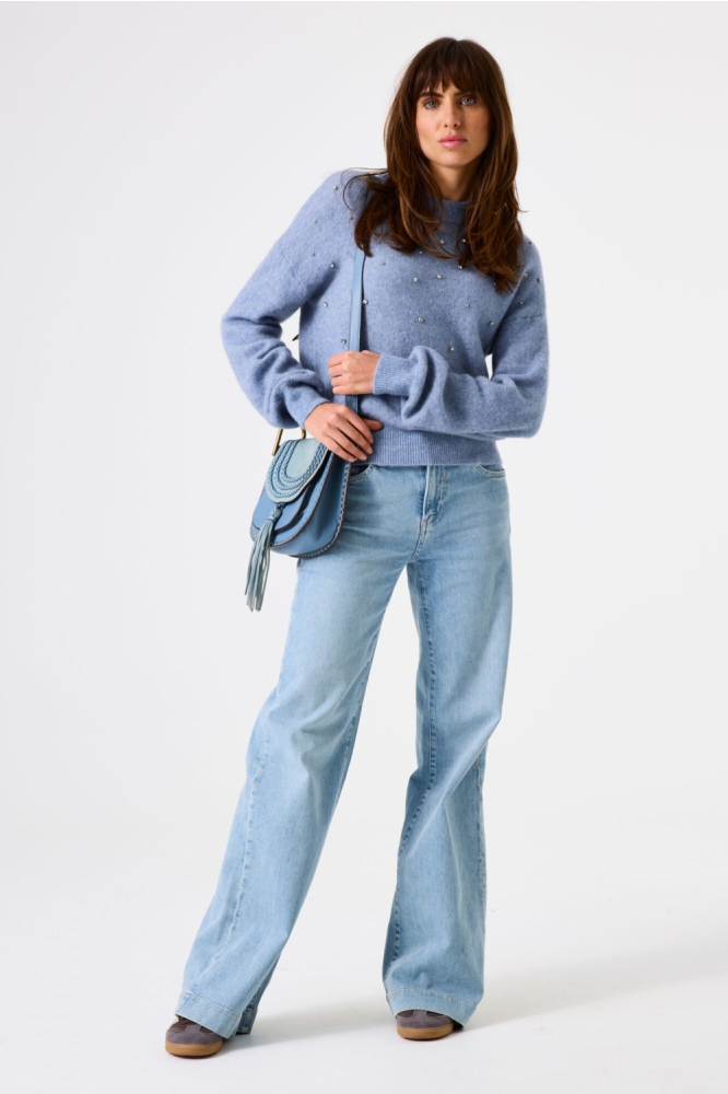 Garcia blauwe dames trui | Model