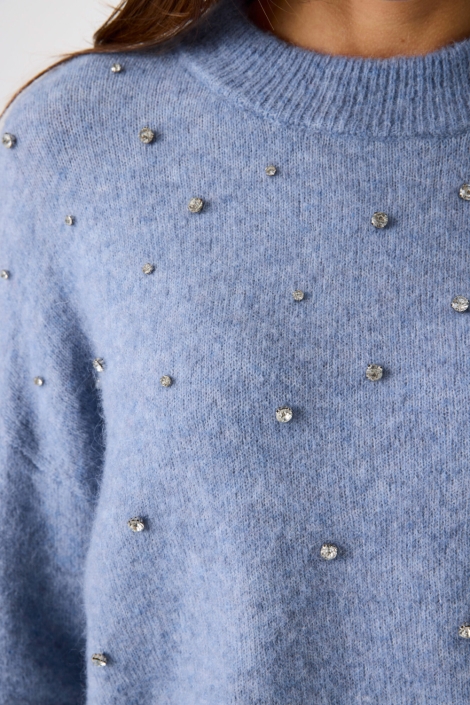 Garcia blauwe dames trui | Kleurstaal