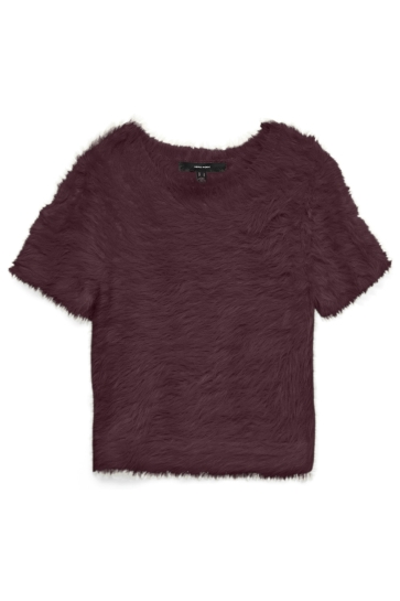 Vero Moda VMFLUFFY SS O-NECK PULLOVER 10336640 WINETASTING