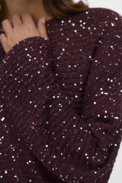 Vero Moda bordeaux dames trui | Close up
