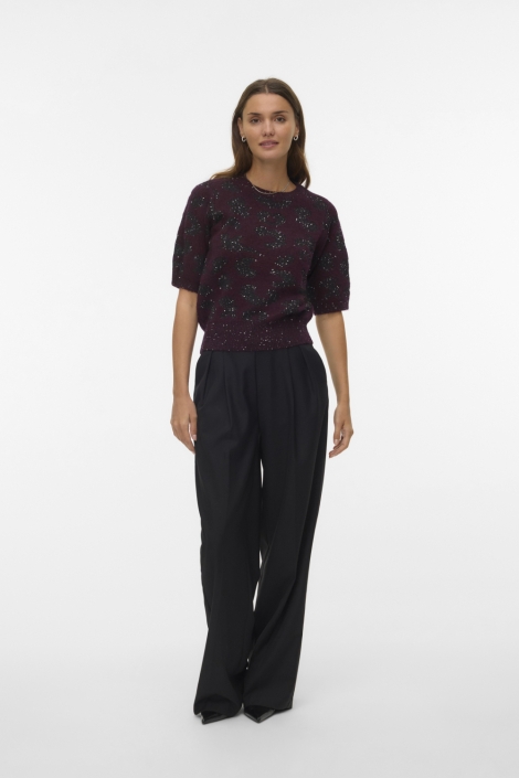 Vero Moda bordeaux dames trui | Model