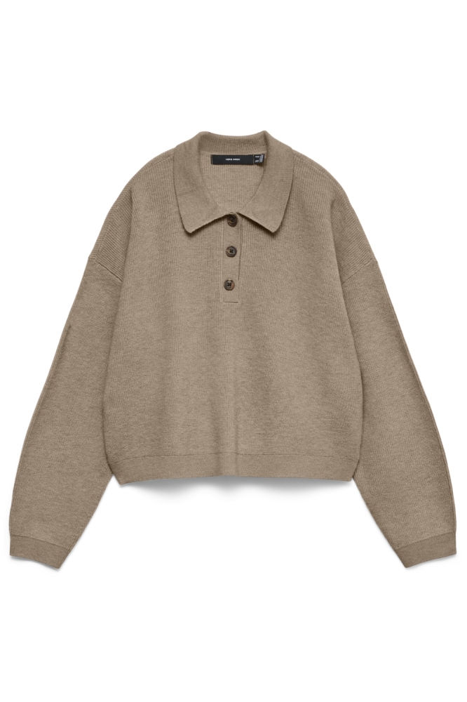 Vero Moda zand dames trui | Vooraanzicht