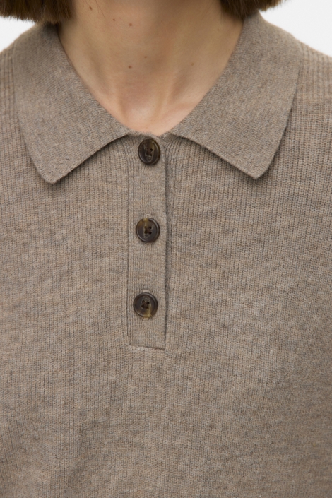 Vero Moda zand dames trui | Close up