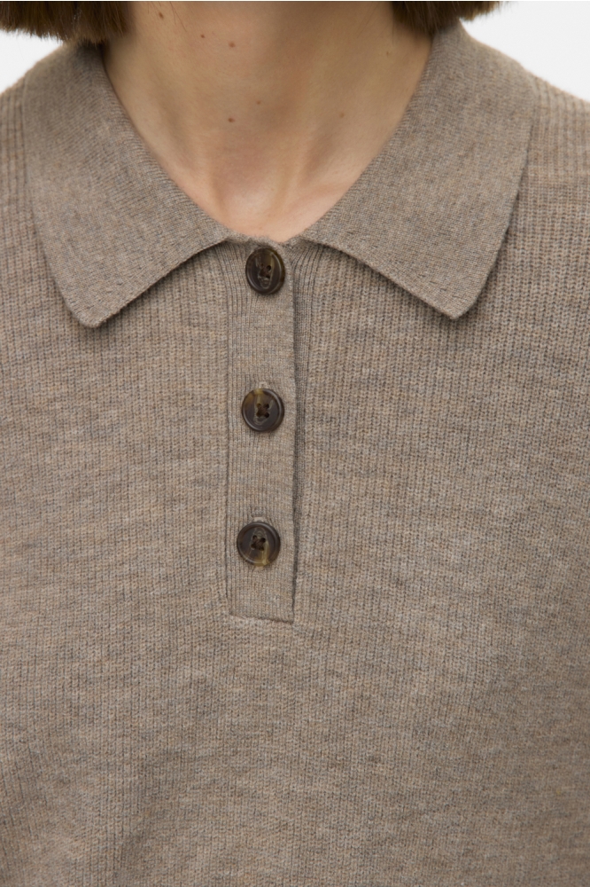 Vero Moda zand dames trui | Close up