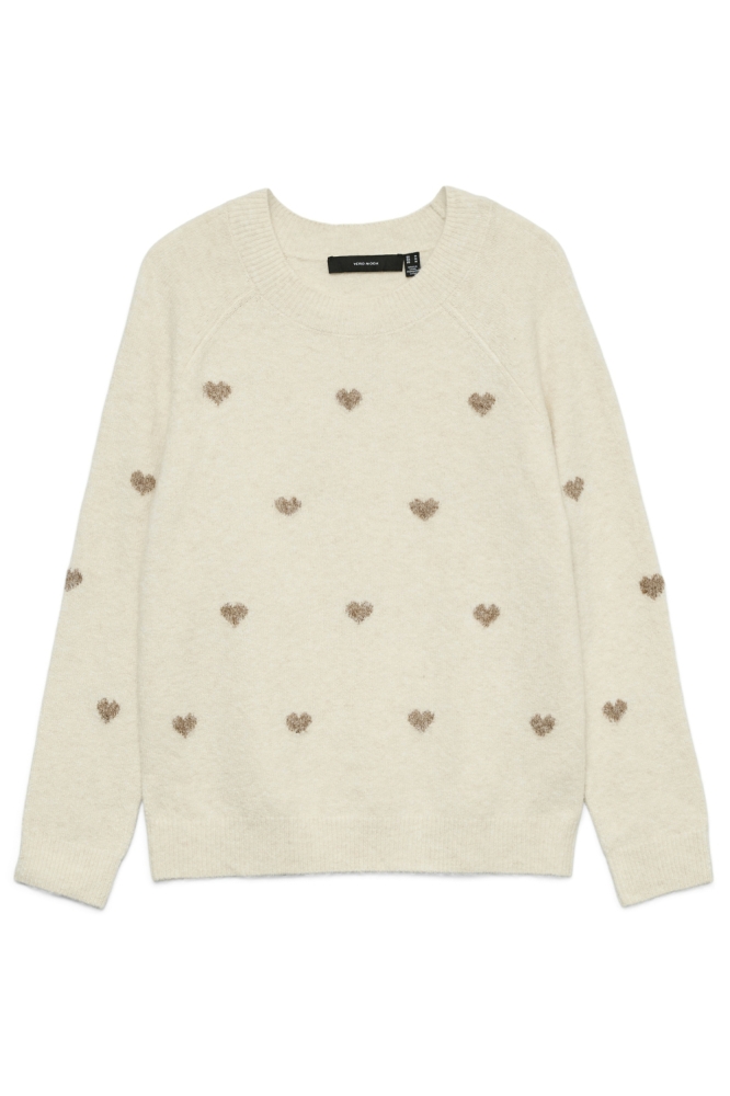 Vero Moda beige dames trui | Vooraanzicht