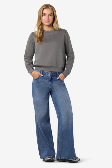 Noisy may grijze dames sweater | Model