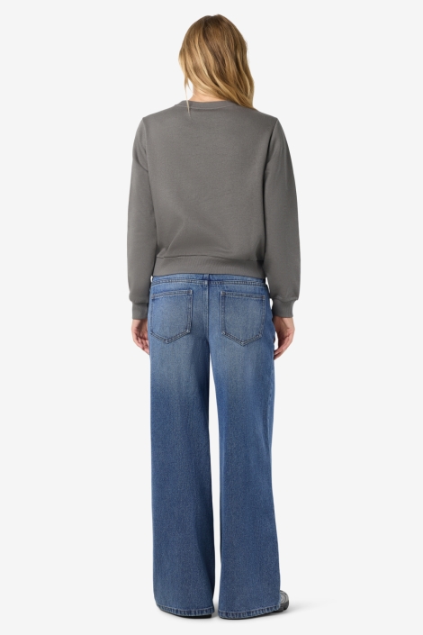 Noisy may grijze dames sweater | Model