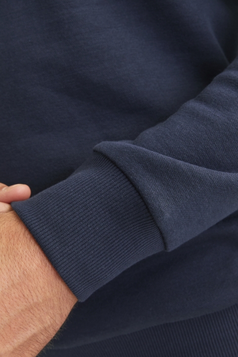 JJ Rebel blauwe heren sweater | Close up