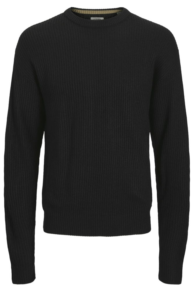 JJ Rebel zwarte heren trui | Vooraanzicht