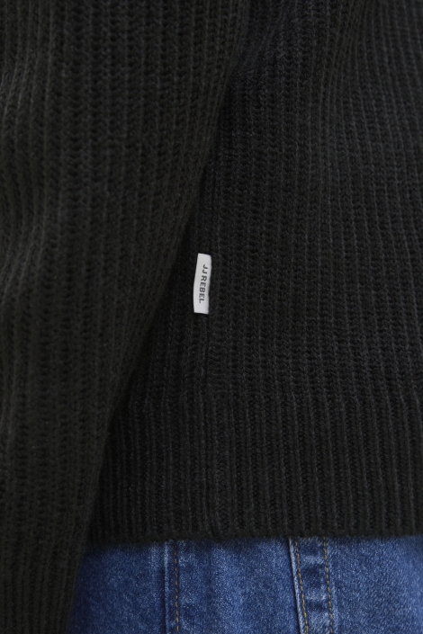 JJ Rebel zwarte heren trui | Kleurstaal