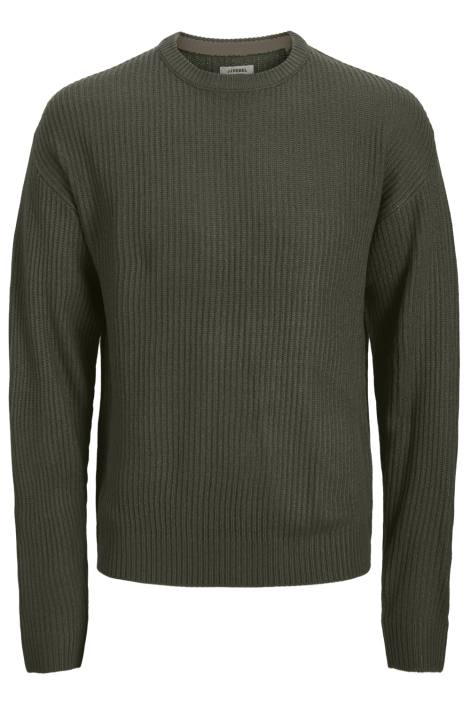 JJ Rebel groene heren trui | Vooraanzicht