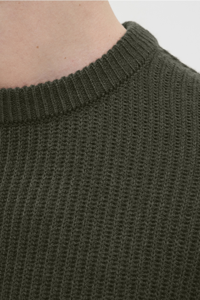 JJ Rebel groene heren trui | Kleurstaal