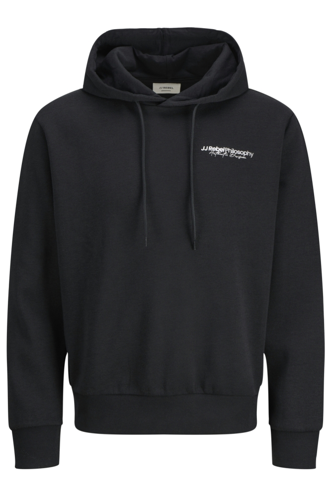 JJ Rebel zwarte heren sweater | Vooraanzicht