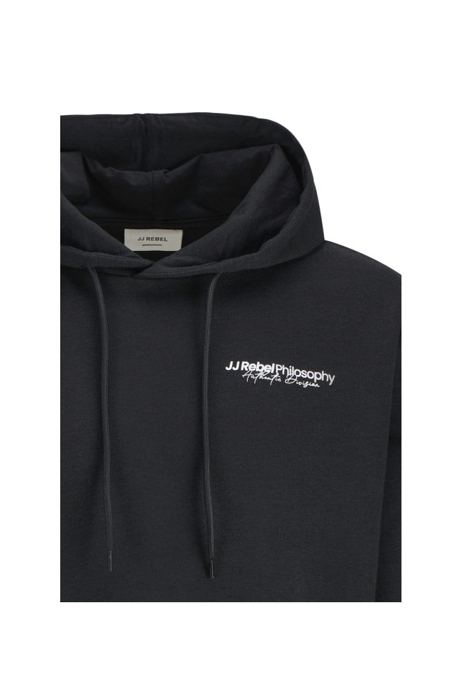 JJ Rebel zwarte heren sweater | Close up