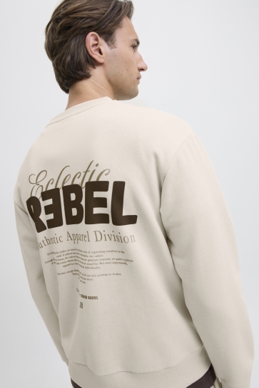 JJ Rebel JREBJIM SWEAT CREW NECK SN 12279417 MOONBEAM