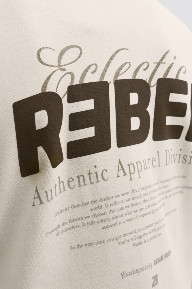 JJ Rebel beige heren sweater | Unique Selling Point