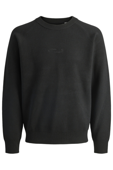 Jack & Jones Trui JCOFUSION KNIT CREW NECK 12282736 Black
