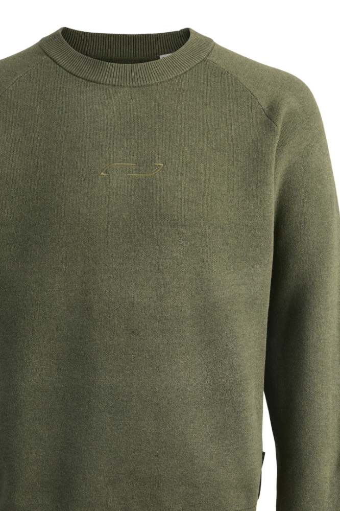 Jack & Jones groene heren trui | Close up