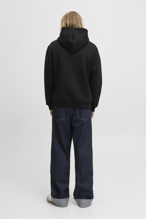 Jack & Jones zwarte heren sweater | Model achteraanzicht