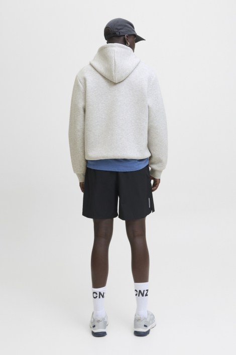 Jack & Jones grijze heren sweater | Model achteraanzicht